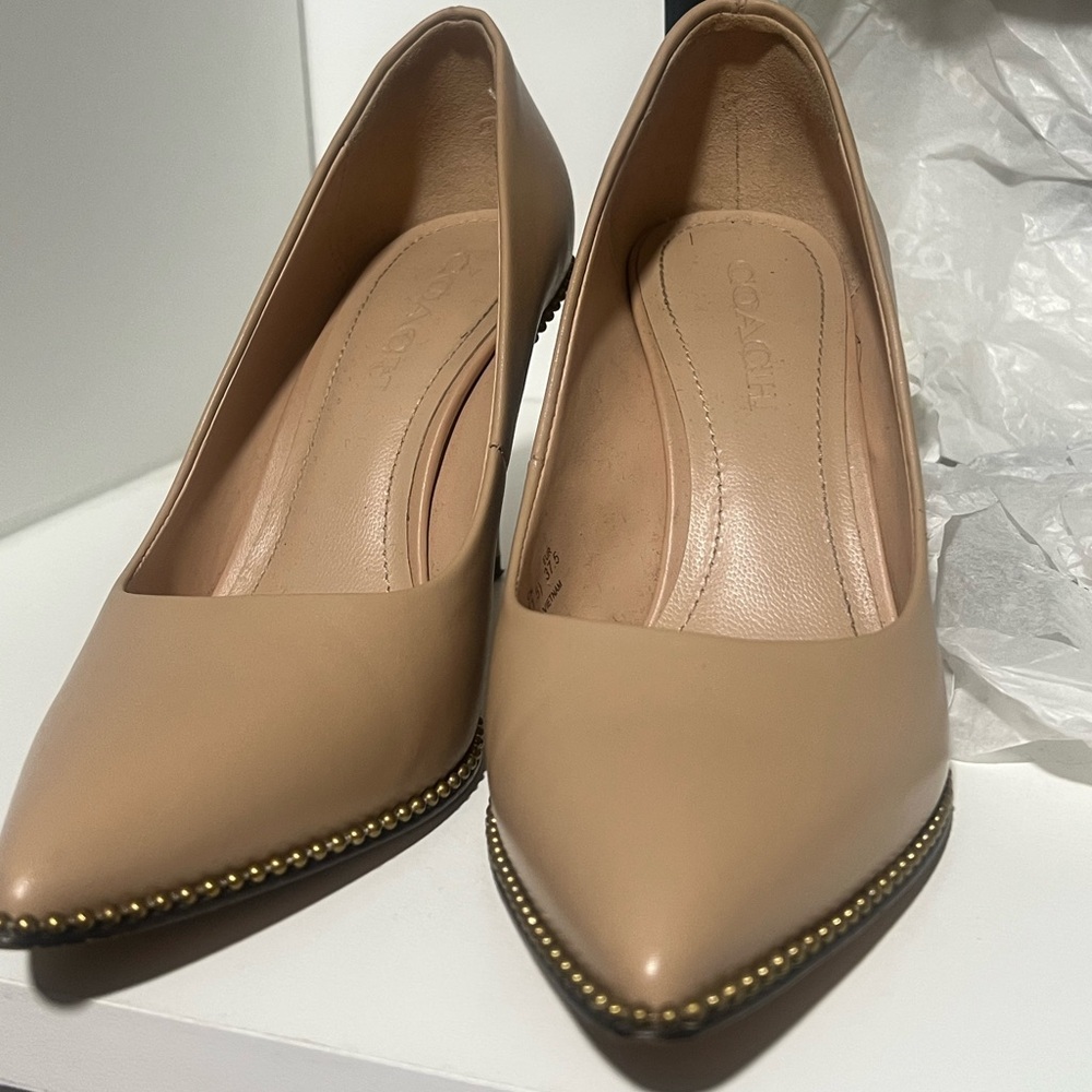 Coach Women's Beige Heels